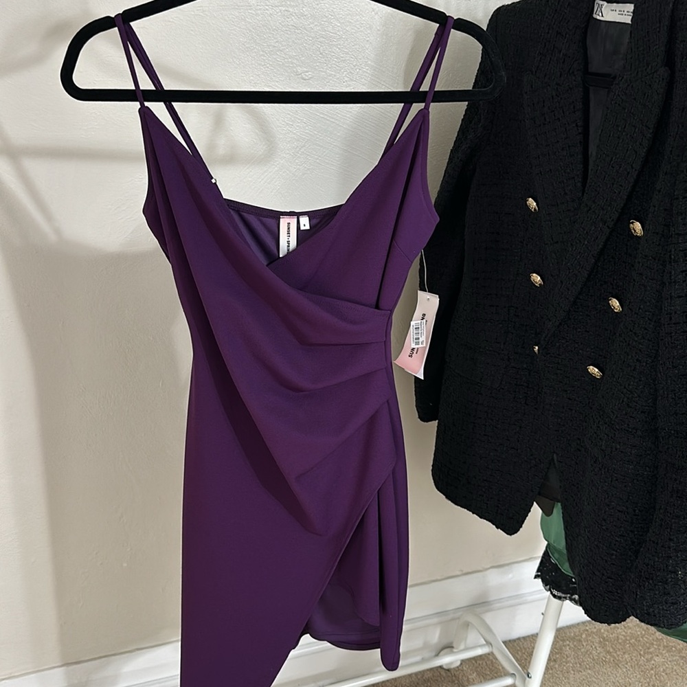 Purple Asymmetrical Dress - BRAND NEW